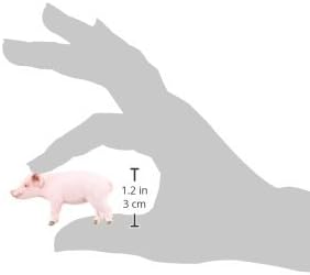 Schleich Farm World Piglet Standing Educational Figurine for Kids Ages 3-8, Pink - Figurio