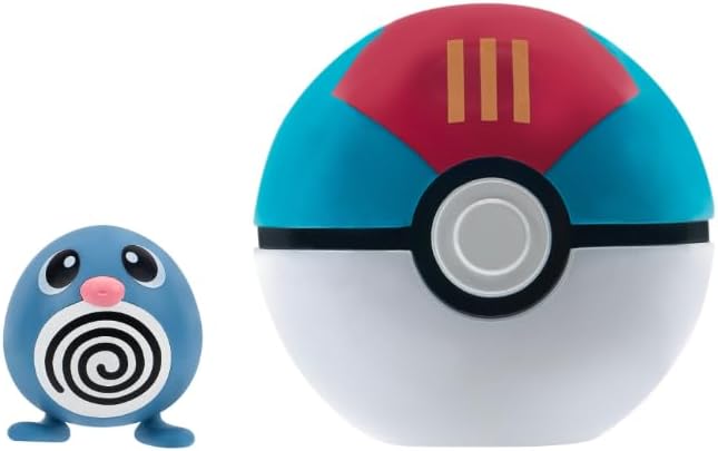 POKEMON Pkw3626 Clip 'N' Go Poliwag with Lure Ball - Figurio