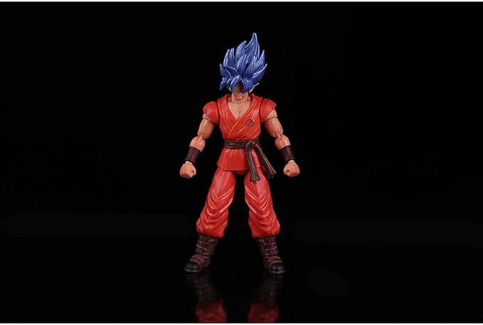 Bandai America - Dragon Ball Super Dragon Stars Super Saiyan Blue Kaioken x10 Goku - Figurio