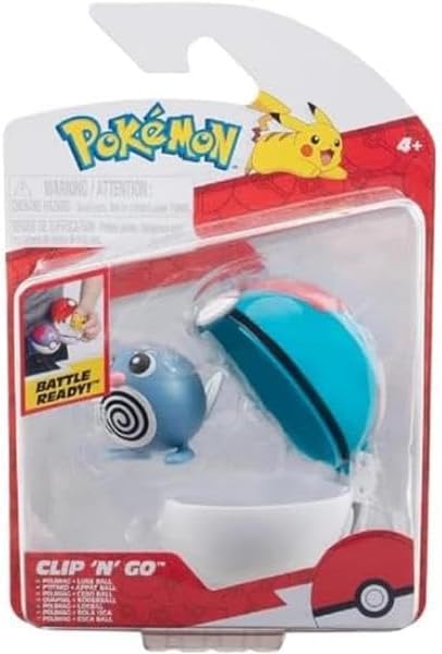 POKEMON Pkw3626 Clip 'N' Go Poliwag with Lure Ball - Figurio