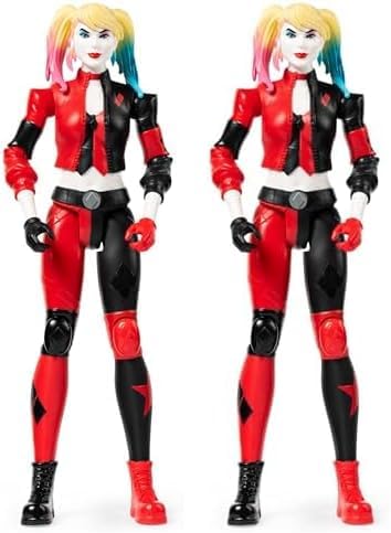 Batman, 12-Inch Harley Quinn Action Figure, Kids Toys for Boys Aged 3 and up (Pack of 2) - Figurio