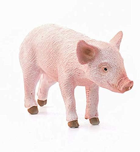 Schleich Farm World Piglet Standing Educational Figurine for Kids Ages 3-8, Pink - Figurio