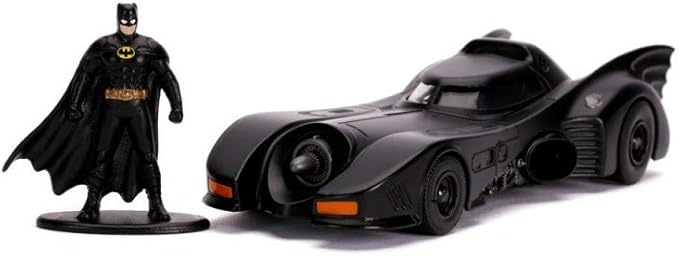 Jada Toys DC Comics 1:32 1989 Batmobile Die-cast Car with Batman Figure, Toys for Kids and Adults (JadaToys31704) , Black - Figurio