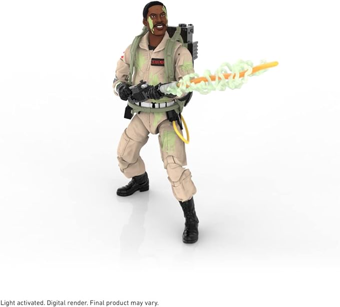 Hasbro Ghostbusters Plasma Series Glow-in-The-Dark Winston Zeddemore Toy 15-Cm-Scale Collectible Classic 1984 Figure, Ages 4 and Up, Multicolor, F4851 - Figurio