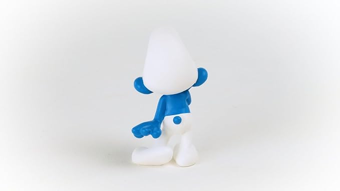 Schleich Smurfs, Collectible Retro Toys and Figurines for All Ages, Scaredy Smurf Figure - Figurio