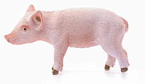 Schleich Farm World Piglet Standing Educational Figurine for Kids Ages 3-8, Pink - Figurio