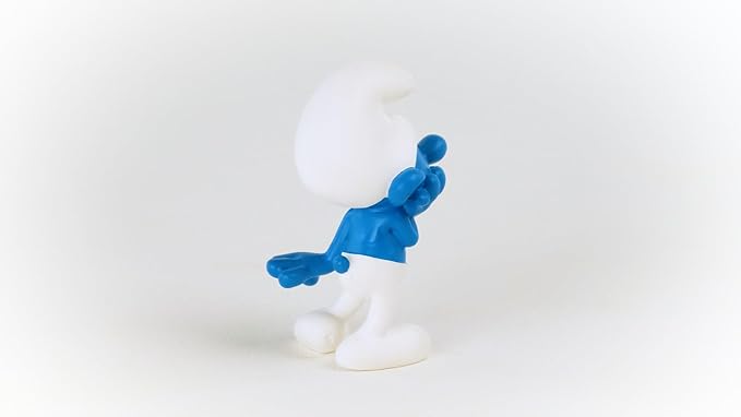 Schleich Smurfs, Collectible Retro Toys and Figurines for All Ages, Scaredy Smurf Figure - Figurio