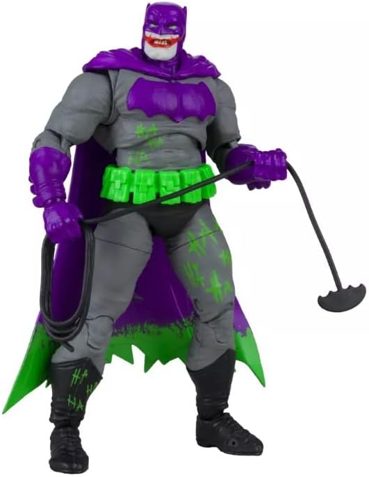 McFarlane Toys, 7-Inch DC Dark Knight Returns Batman Action Joker Variant Gold Label - Figurio