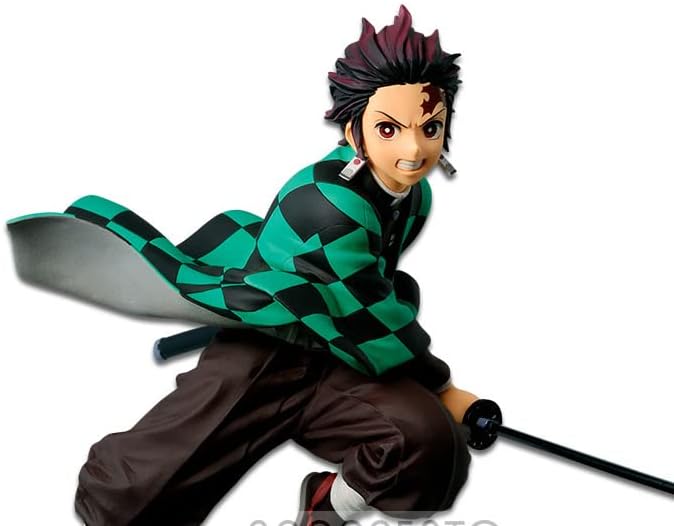 Banpresto 16373 Demon Slayer (Kimetsu no Yaiba) Vibration Stars Tanjiro Kamado Figure, multiple colors - Figurio