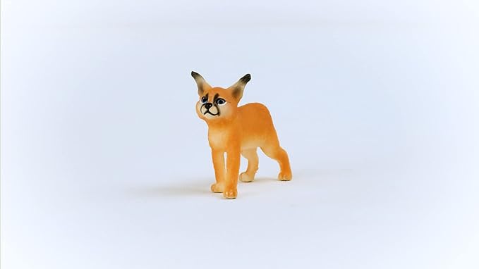 Schleich Wild Life New 2023, Wild Animal Jungle Safari Toys for Kids, Baby Caracal Toy Figurine, Ages 3+ - Figurio