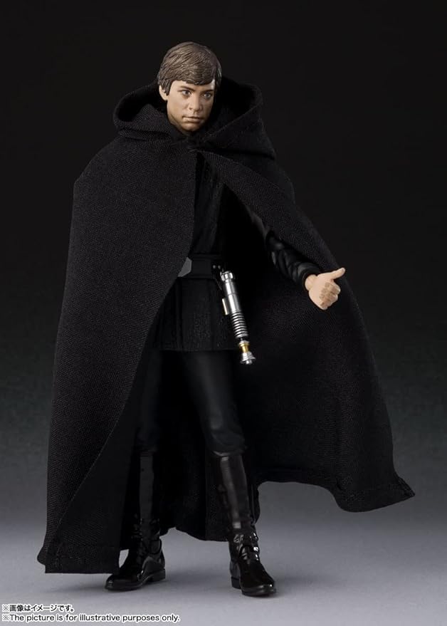 S.H. Figuarts Star Wars The Mandalorian Luke Skywalker Approx. 5.5 inches (140 mm), PVC & ABS Painted Action Figure - Figurio