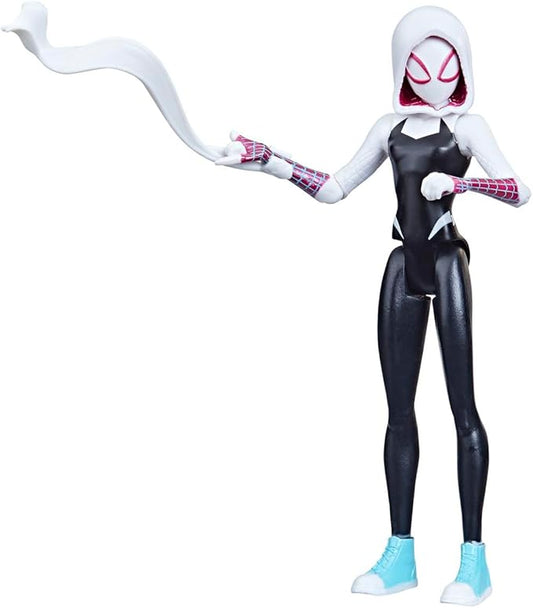 Marvel Spider-Man: Across The Spider-Verse Spider-Gwen Toy, 6-Inch-Scale Action Figure with Web Accessory, Toys for Kids Ages 4 and Up - Figurio