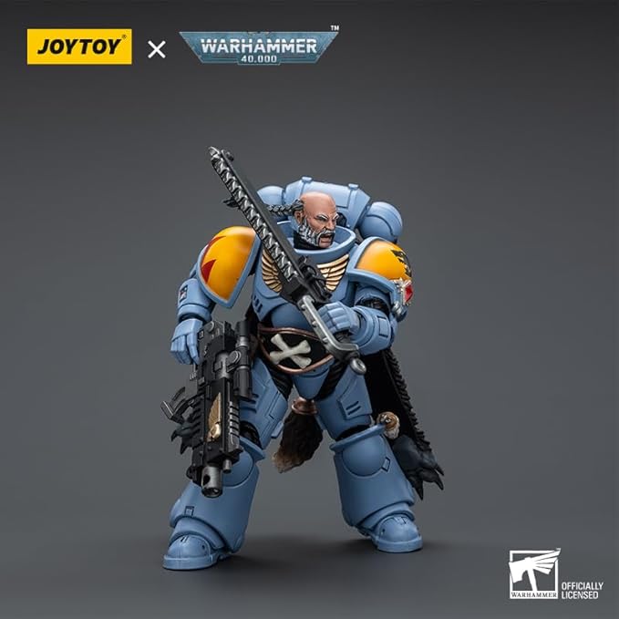 JOYTOY 1/18 Action Figure Warhammer 40,000 Space Marines Space Wolves Claw Pack Brother Gunnar 4.6inch Collectible Action Figures Kits - Figurio