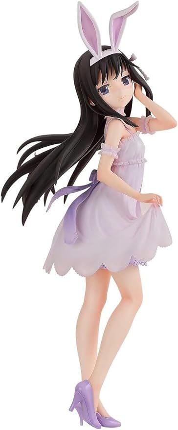 FREEing Puella Magi Madoka Magica: The Movie: Rebellion: Homura Akemi (Rabbit Ears Version) 1:4 Scale PVC Figure, Multicolor (F51027) - Figurio