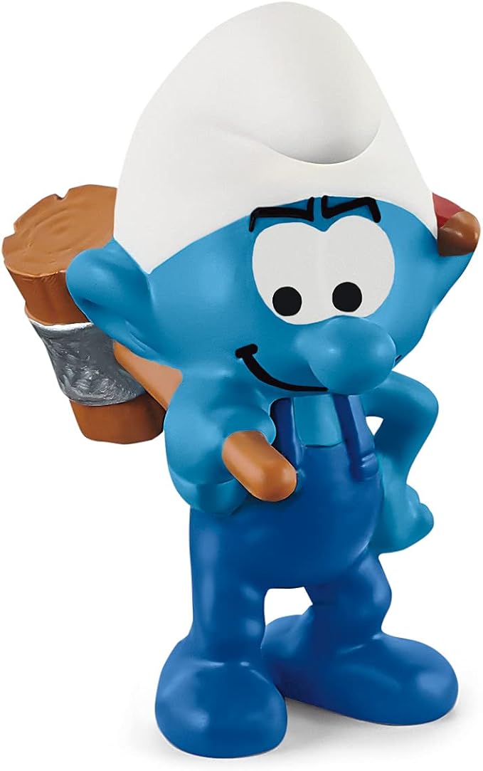 Schleich Smurfs, Collectible Retro Cartoon Toys for Boys and Girls, Handy Smurf Toy Figurine, Ages 3+ - Figurio