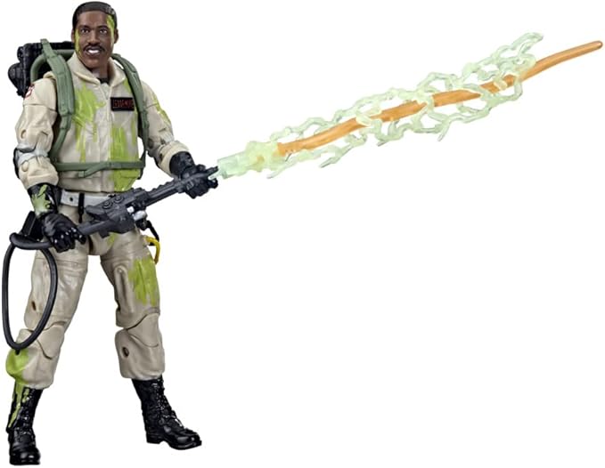 Hasbro Ghostbusters Plasma Series Glow-in-The-Dark Winston Zeddemore Toy 15-Cm-Scale Collectible Classic 1984 Figure, Ages 4 and Up, Multicolor, F4851 - Figurio