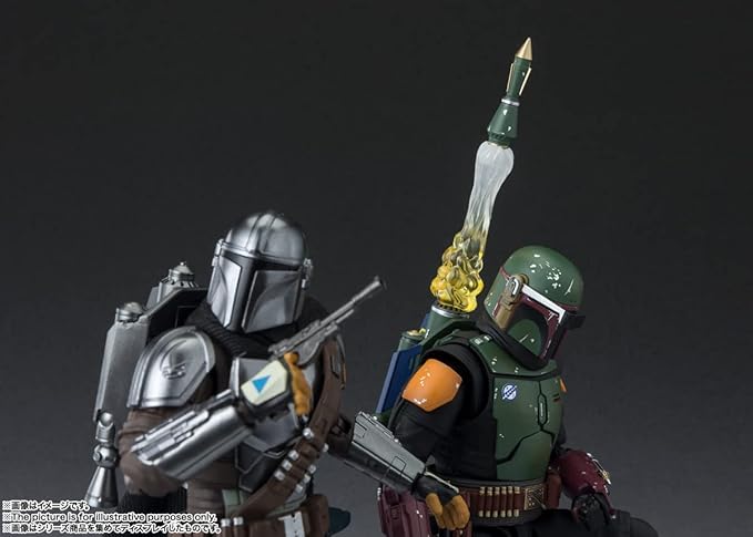 S.H. Figuarts Boba Fett (Star Wars: The Book of Boba Fett) Approx. 6.1 inches (155 mm), AVS, PVC & Fabric, Pre-Painted Action Figure - Figurio