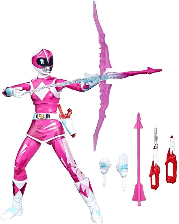 Power Rangers Lightning Collection Mighty Morphin Pink Ranger Cel-Shaded Edition - Figurio