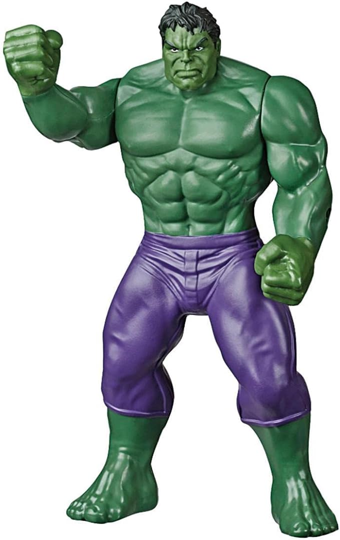 Marvel Hulk Toy 9.5-inch Scale Collectible Super Hero Action Figure, Toys for Kids Ages 4 and Up - Figurio