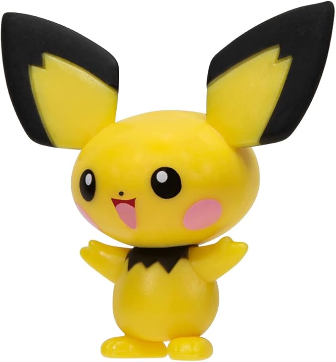 Pokémon PKW2659 - Clip'n'Go Pokéball - Pichu & Premier Ball, Official Pokéball with Detailed 5 cm Figure - Figurio