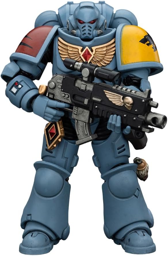 JOYTOY 1/18 Action Figure Warhammer 40,000 Space Wolves Intercessors V4 Anime Collection Model Birthday Gift - Figurio