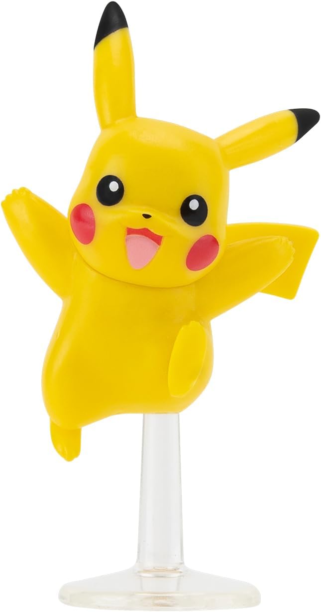 Pokémon Paldea Battle Figure 4 Pack - Features 2-Inch Pikachu, Fuecoco, Sprigatito, and Quaxly Battle Figures - Figurio