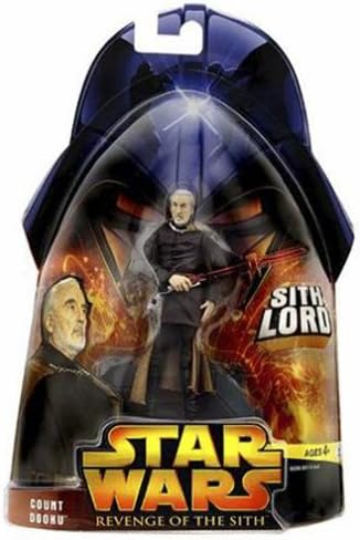 Star Wars Revenge of the Sith Count Dooku Sith Lord 4 1/2" Action Figure - Figurio