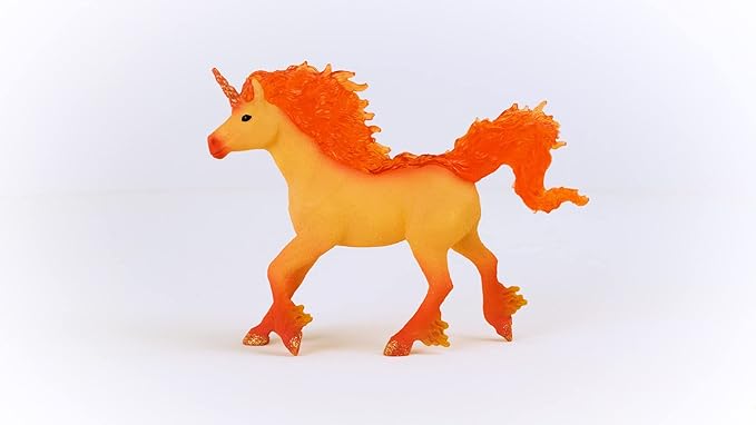 Schleich bayala New 2023, Unicorn Toys for Girls and Boys, Elementa Fire Unicorn Stallion Toy Figurine, Ages 5+ - Figurio