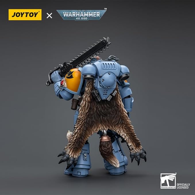 JOYTOY 1/18 Action Figure Warhammer 40,000 Space Marines Space Wolves Claw Pack Brother Gunnar 4.6inch Collectible Action Figures Kits - Figurio