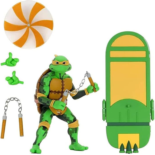 NECA Teenage Mutant Ninja Turtles: Turtles in Time - 7" Scale Action Figure - Michelangelo - Figurio