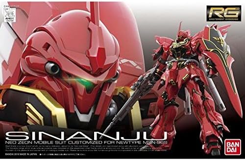 Bandai Hobby RG MSN-06S Sinanju Gundam UC Action Figure (1/144 Scale) - Figurio