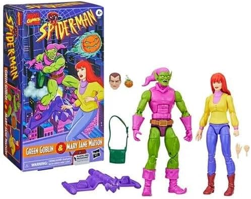 Hasbro Marvel Legends Spider-Man Mary Jane Watson and Green Goblin 2-Pack - Figurio