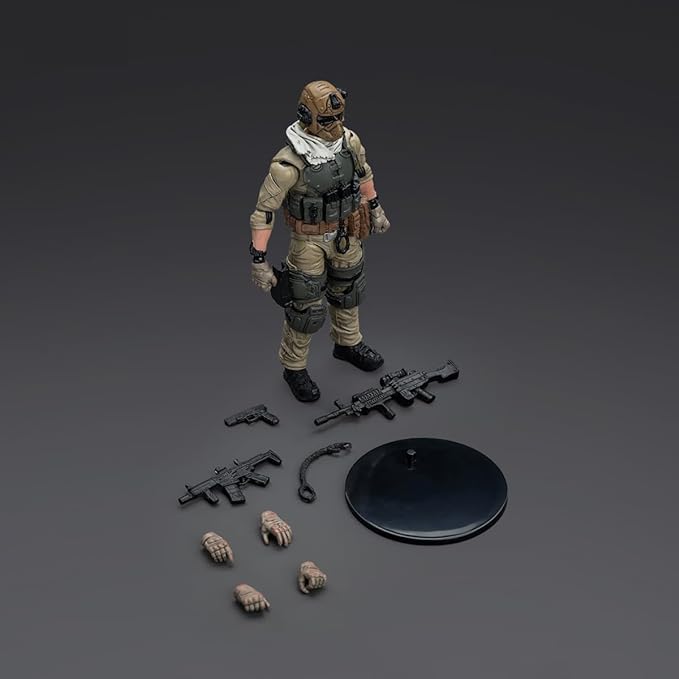 JOYTOY 1/18 Action Figures U.S.Army Delta Assault Squad Machine Gunner Collection Models Christmas Birthday Gifts - Figurio