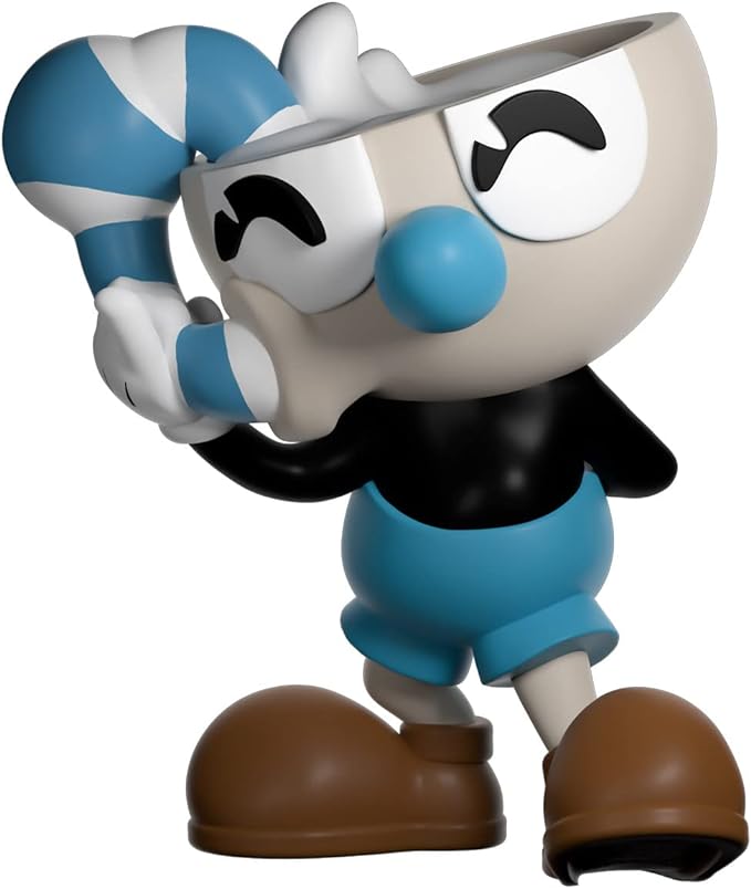 Youtooz Mugman Vinyl Figure 3.7" Inch, Mugman Action Figure, Cuphead and Mugman Vinyl Toys - Youtooz Cuphead Collection Based on Cuphead Games - Figurio