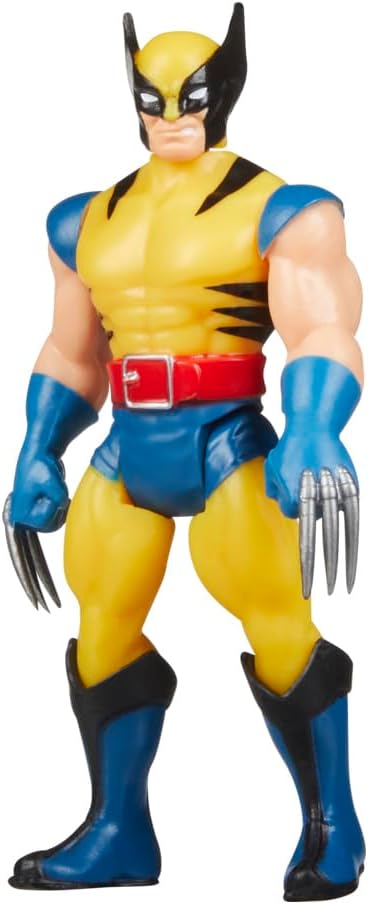 Marvel Legends Series Retro 375 Collection Wolverine 3.75-Inch Collectible Action Figure, Toys for Ages 4 and Up - Figurio