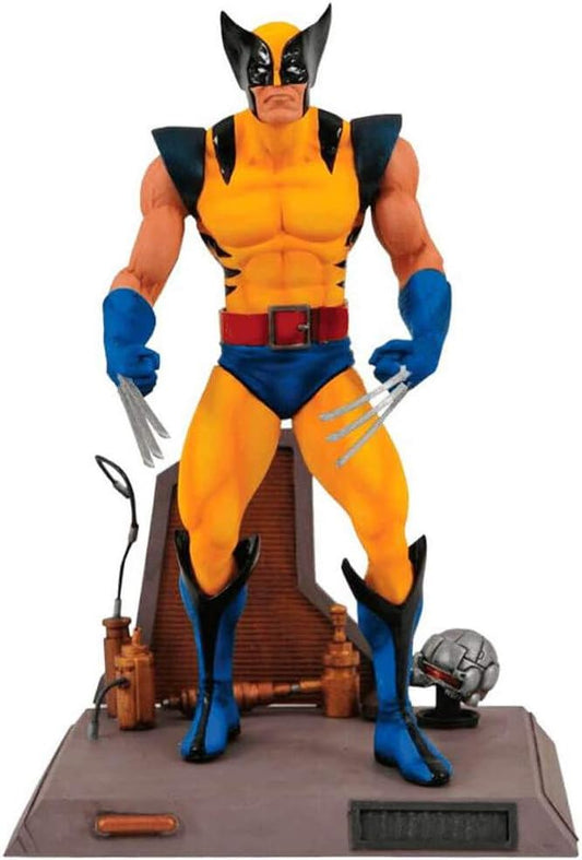 Diamond Select Toys 7-Inch Wolverine Action Figure with Deluxe Weapon X-Base and Display-Ready Packaging with Side Panel Artwork - Figurio