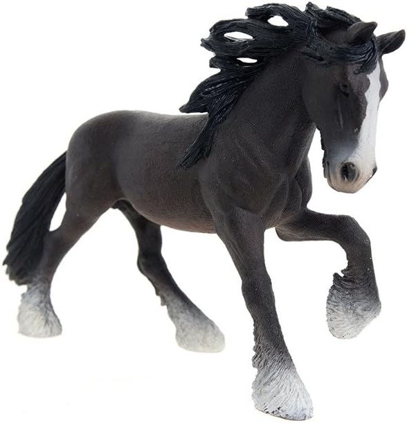 Schleich Shire Stallion Toy Figure - Figurio