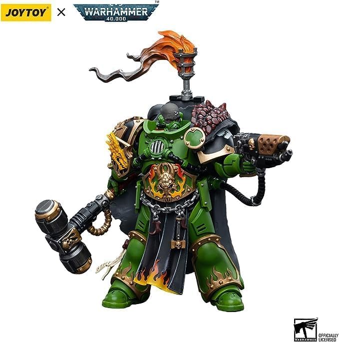 JOYTOY 1/18 Warhammer 40,000 Action Figure Salamanders Captain Adrax Agatone Collection Model (5 inch) - Figurio