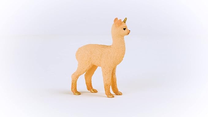 Schleich bayala Mythical Baby Llama Unicorn Figurine - Rainbow Love Unicorn Mare Llama with Glitter and Rhinestone Details, Highly Durable Fairy Animal Toy for Boys and Girls, Gift for Kids Ages 5+ - Figurio