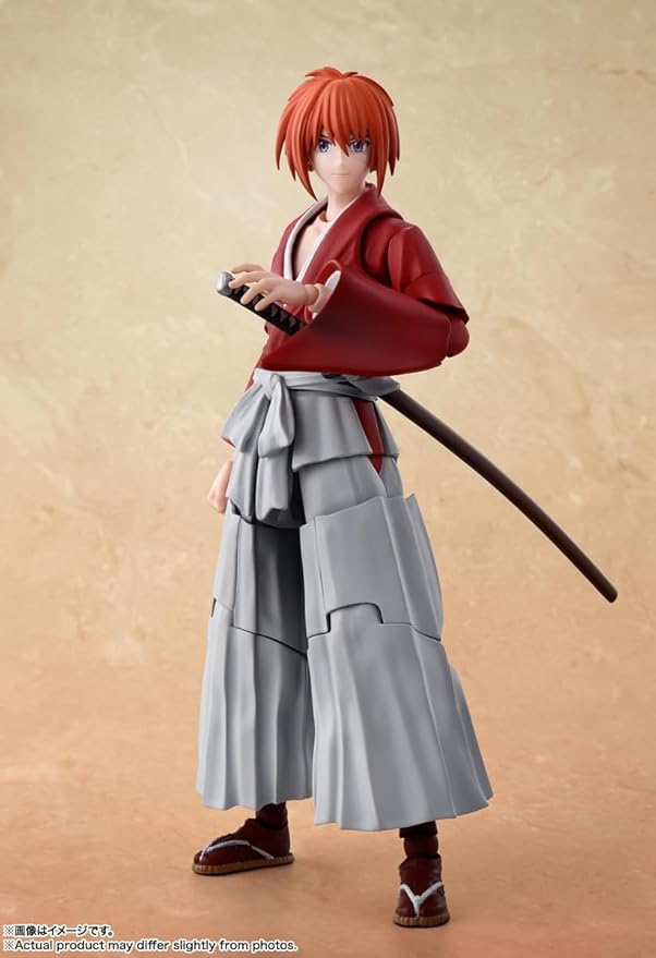 TAMASHII NATIONS - Rurouni Kenshin: Meiji Swordsman Romantic Story - Kenshin Himura, Bandai Spirits S.H.Figuarts Action Figure - Figurio