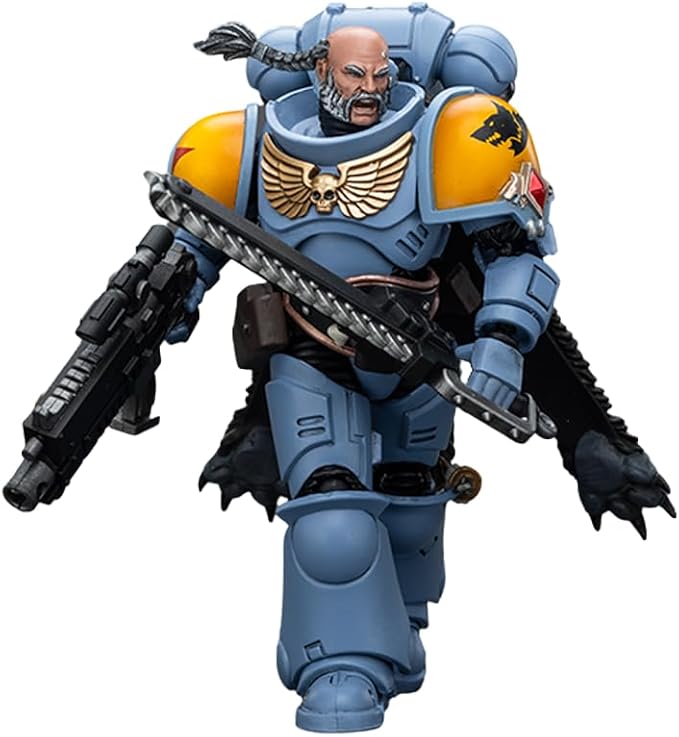 JOYTOY Warhammer 40,000 1/18 Action Figure Space Marines Space Wolves Claw Pack Brother Gunnar Collection Model Birthday Gifts - Figurio