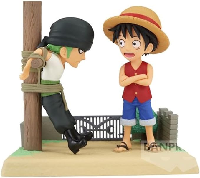 Banpresto - One Piece - Log Stories - Monkey D. Luffy & Roronoa Zoro, Bandai Spirits World Collectable Figure - Figurio