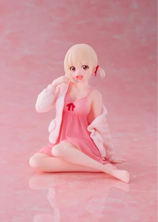 Taito-Lycoris Recoil Aqua Desktop Cute Figure - Chisato Nishikigi (Roomwear Ver.) - Figurio