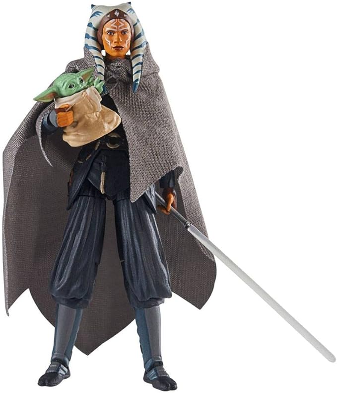 STAR WARS The Vintage Collection Ahsoka Tano and Grogu Deluxe Action Figure Set, 8 Pieces - Figurio