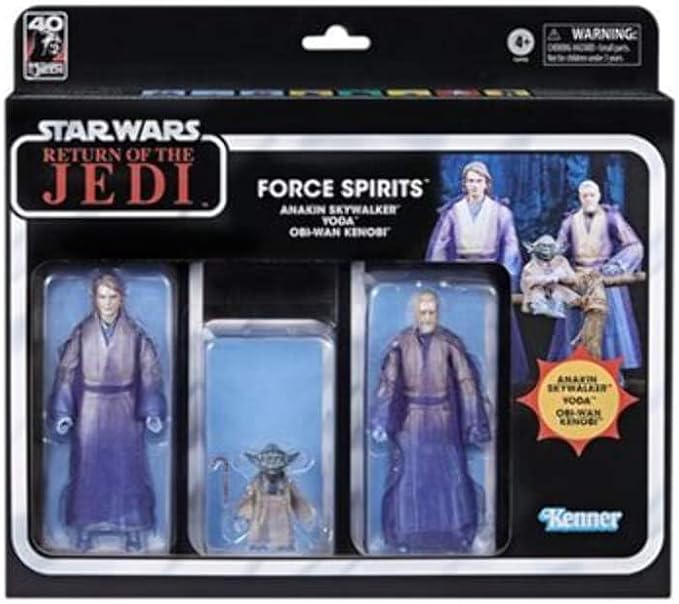 Star Wars The Black Series Force Ghosts Pack of 3 Figures Figure 4 Years+ - Figurio