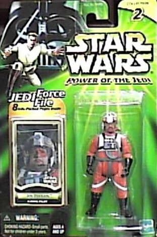 Star Wars Power of the Jedi 3 inch Action Figure - Jek Porkins (X-Wing Pilot) plus Bonus 8 Info packed pages Jedi Force File Inside - Figurio