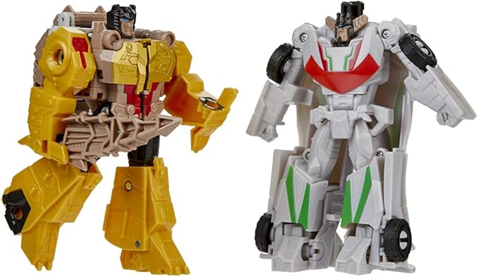 Transformers Bumblebee Cyberverse Adventures Dinobots Unite Toys Dino Combiners Wheelgrim 2-Pack Action Figures, Ages 6 and Up, 4.5-inch - Figurio