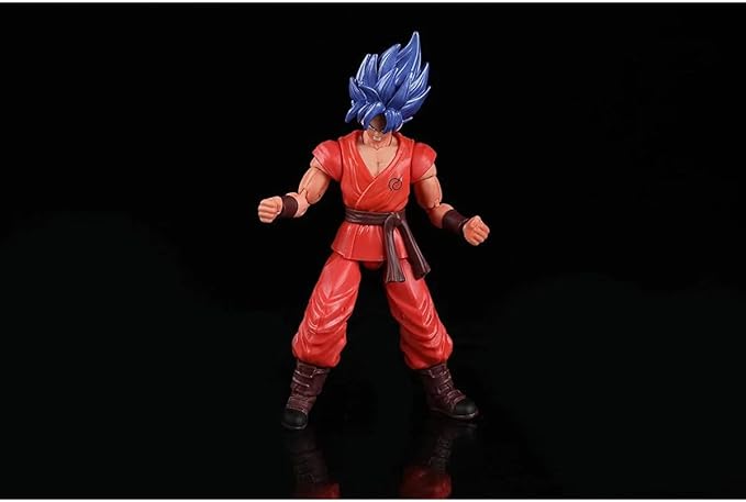 Bandai America - Dragon Ball Super Dragon Stars Super Saiyan Blue Kaioken x10 Goku - Figurio