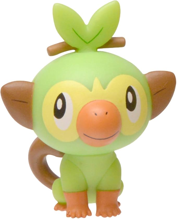 Pokemon New Sword and Shield Battle Action Figure 2 Pack - Pikachu and Grookey 2-Inch Figures - Figurio