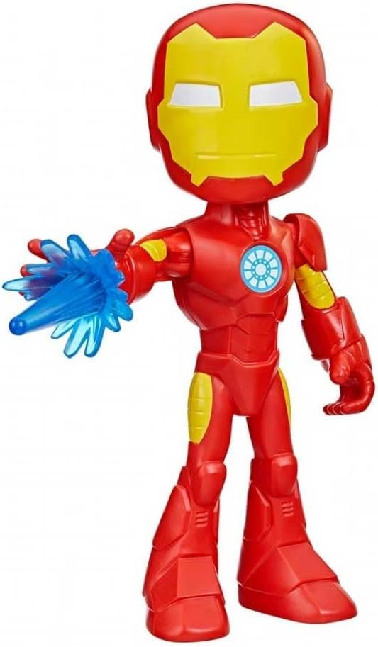 Spidey and his Amazing Friends Supersized Iron Man Action Figure, 9-Inch Avengers Action Figures, Marvel Super Hero Preschool Toys for 3+ Years - Figurio